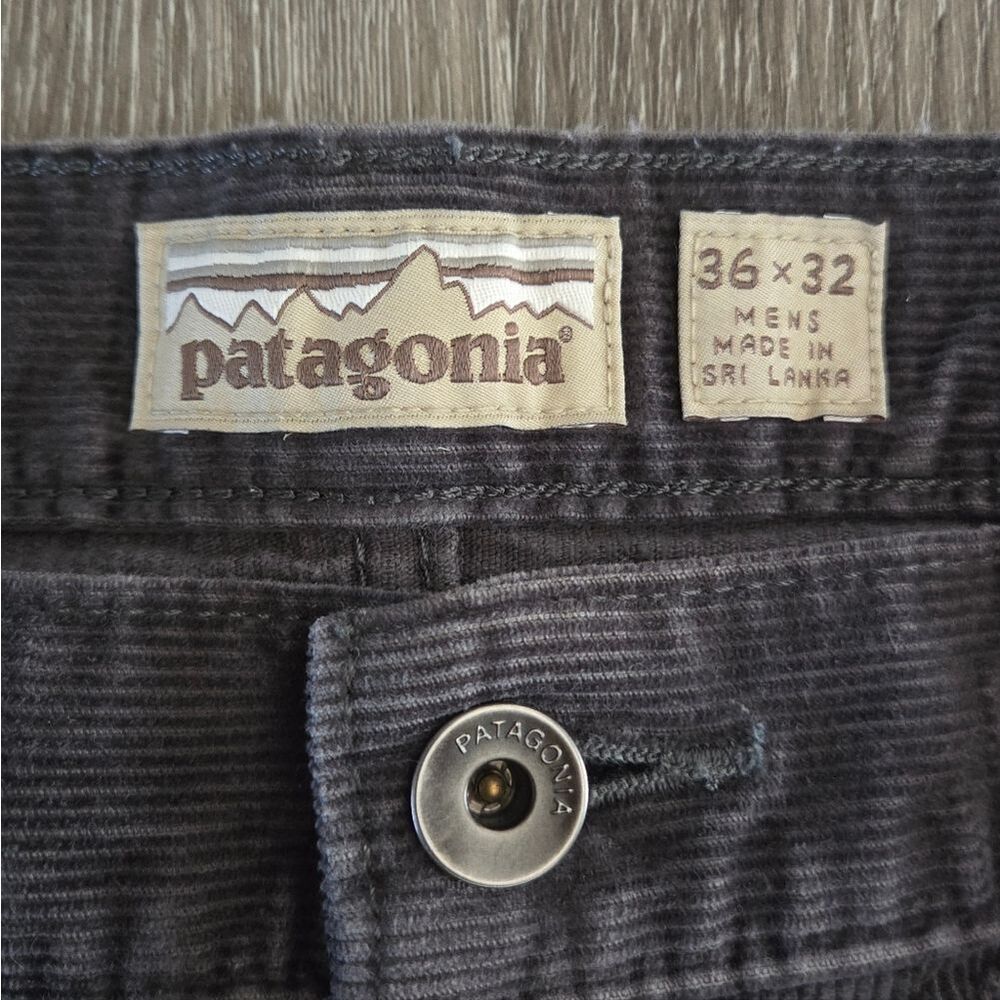 Patagonia Mens Straight Fit Cords Regular 36×32 Gray Organic Cotton 55930 - Picture 4 of 8